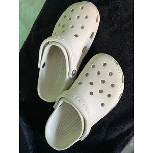 Cream crocs